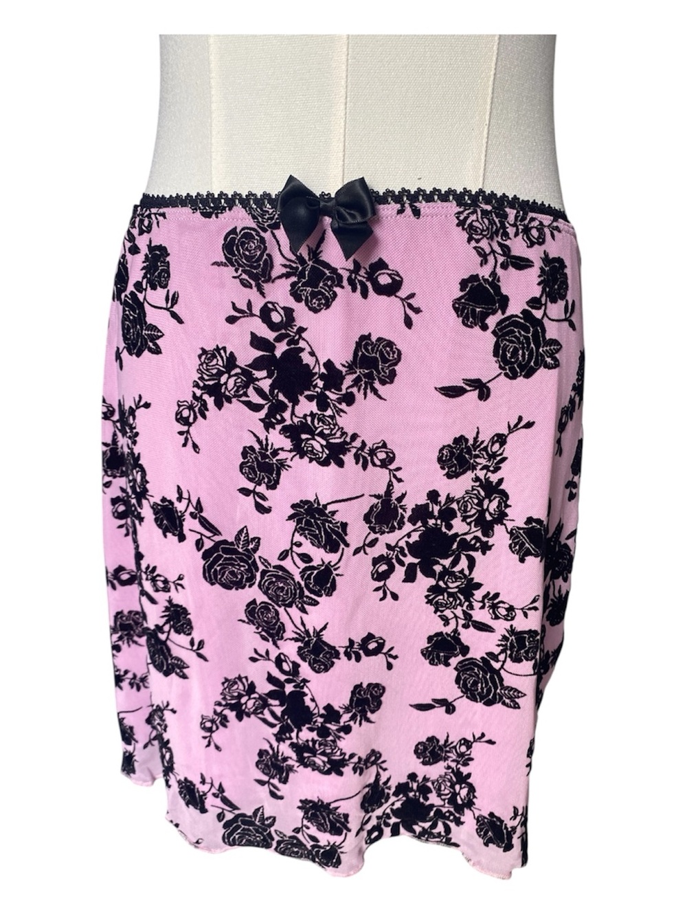 Delia’s Flocked Velvet Mini Skirt